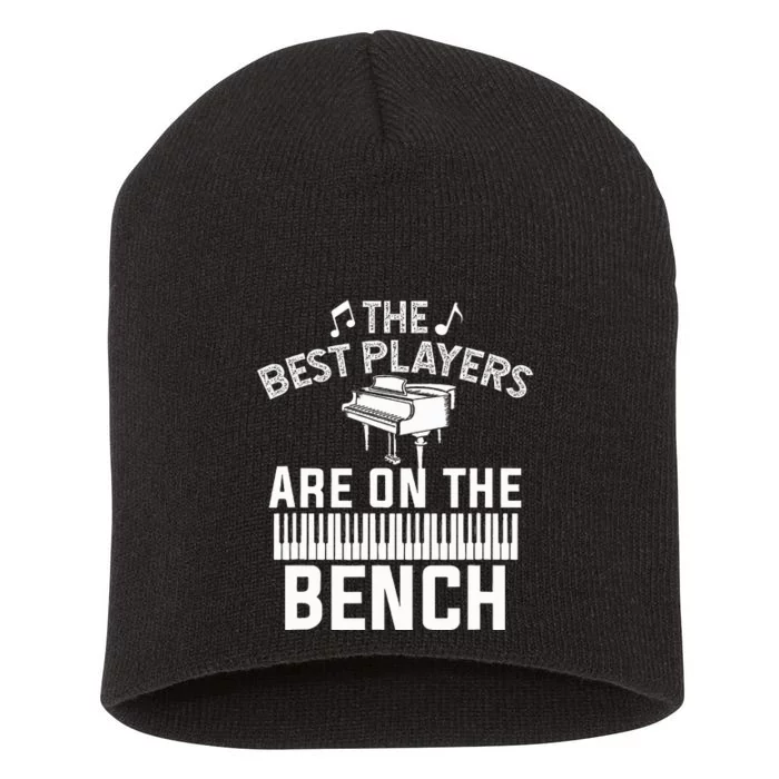 Piano Player Art Musician Orchestra Teacher Short Acrylic Beanie