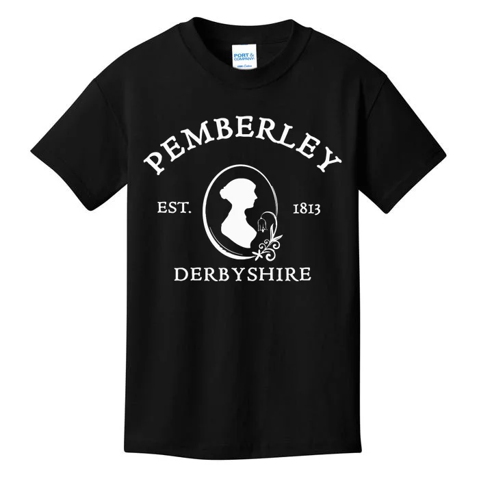 Pemberley Pride And Prejudice Jane Austen Reader Kids T-Shirt