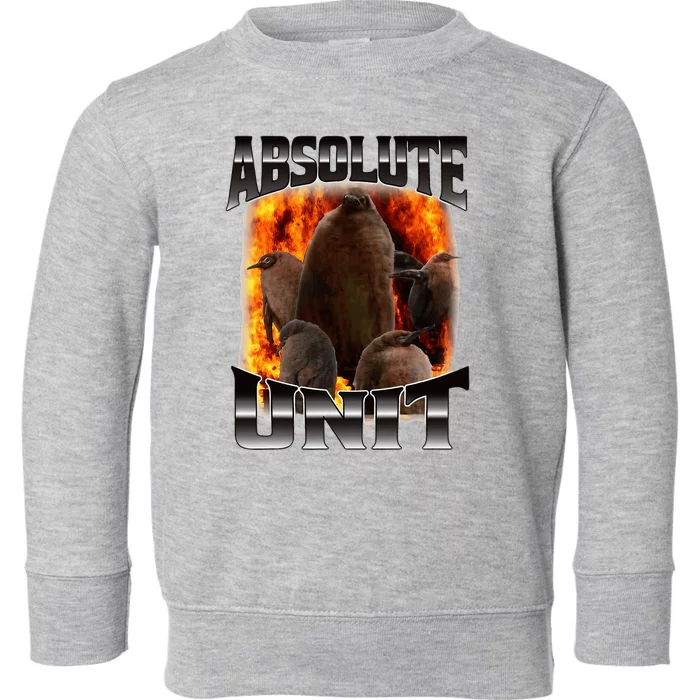 Pesto Penguin Absolute Unit Bootleg Rap Fire Toddler Sweatshirt