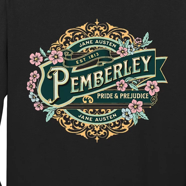 Pemberley Pride And Prejudice Jane Austen Long Sleeve Shirt