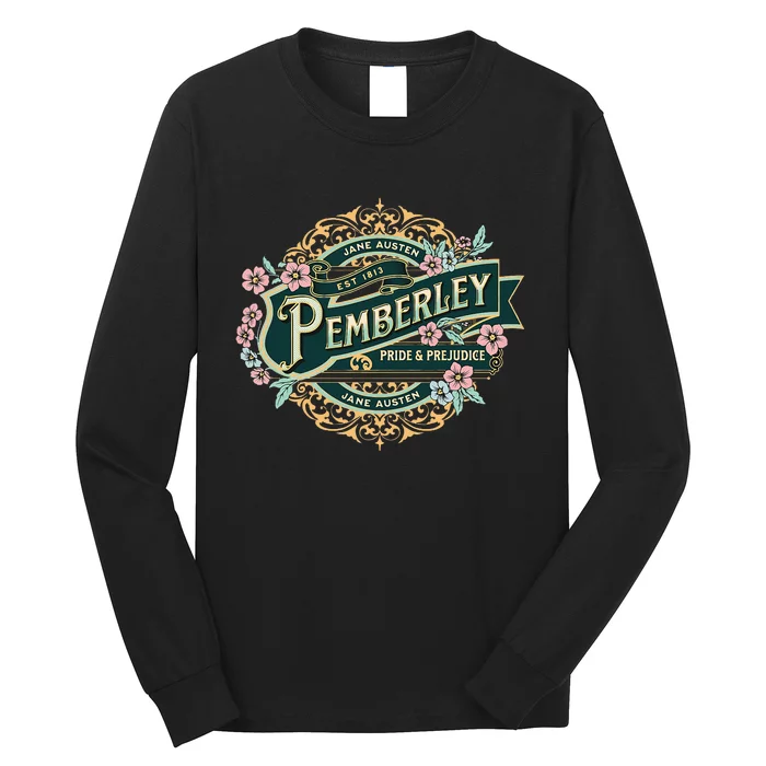 Pemberley Pride And Prejudice Jane Austen Long Sleeve Shirt