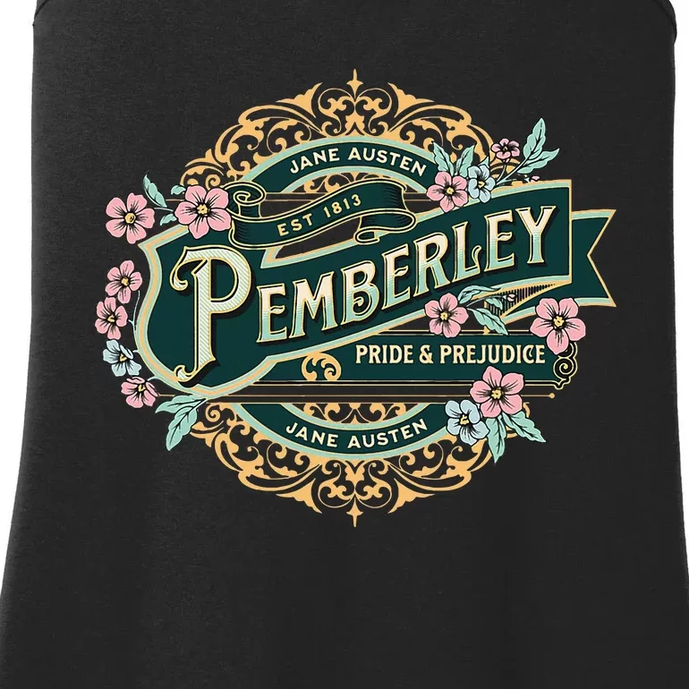 Pemberley Pride And Prejudice Jane Austen Ladies Essential Tank