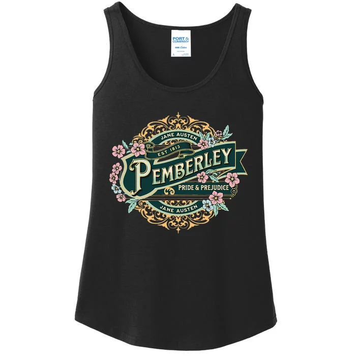 Pemberley Pride And Prejudice Jane Austen Ladies Essential Tank