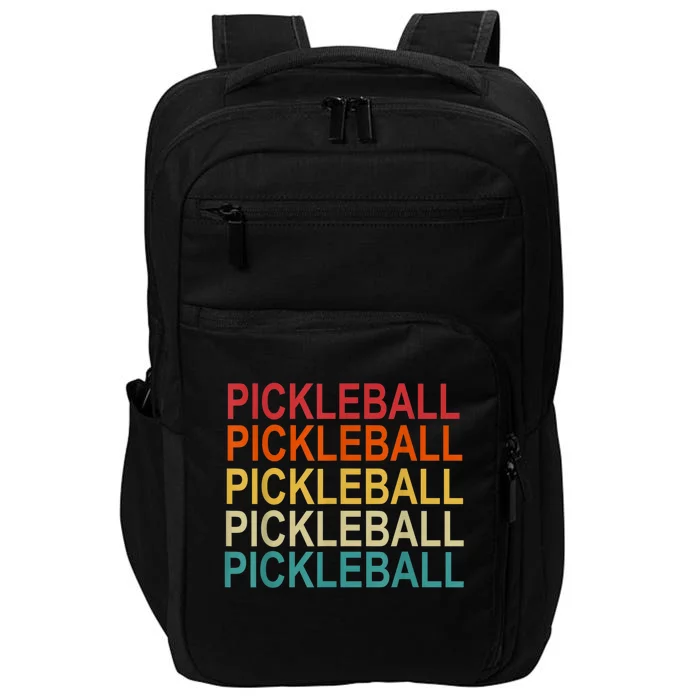 Pickleball Player And Pickleball Lovers Retro Pickleball Impact Tech Backpack