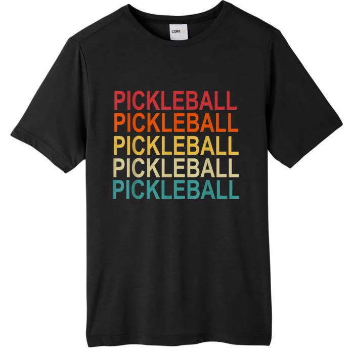 Pickleball Player And Pickleball Lovers Retro Pickleball ChromaSoft Performance T-Shirt