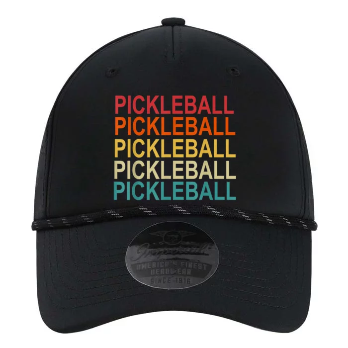 Pickleball Player And Pickleball Lovers Retro Pickleball Performance The Dyno Cap