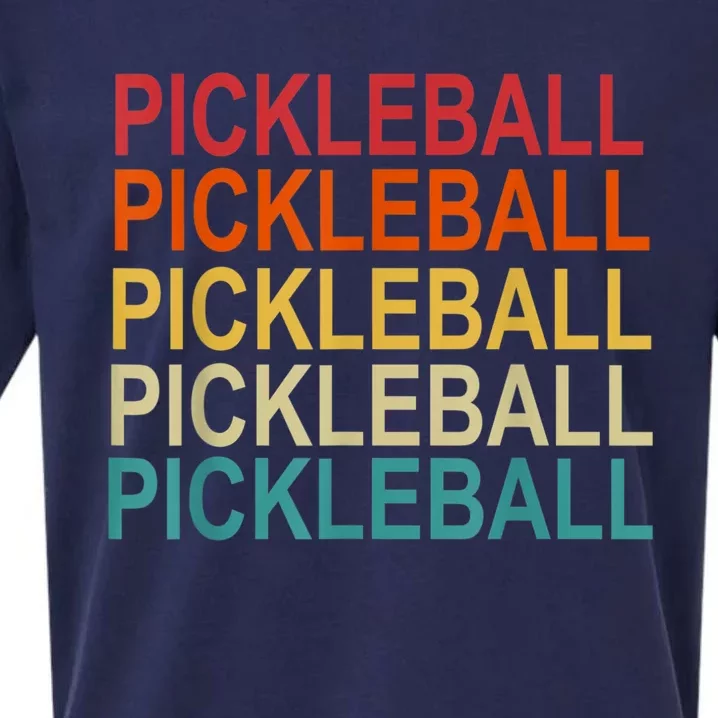 Pickleball Player And Pickleball Lovers Retro Pickleball Sueded Cloud Jersey T-Shirt