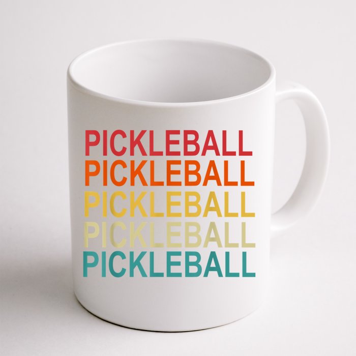 Pickleball Player And Pickleball Lovers Retro Pickleball Front & Back Coffee Mug