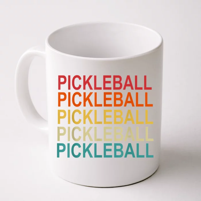 Pickleball Player And Pickleball Lovers Retro Pickleball Front & Back Coffee Mug