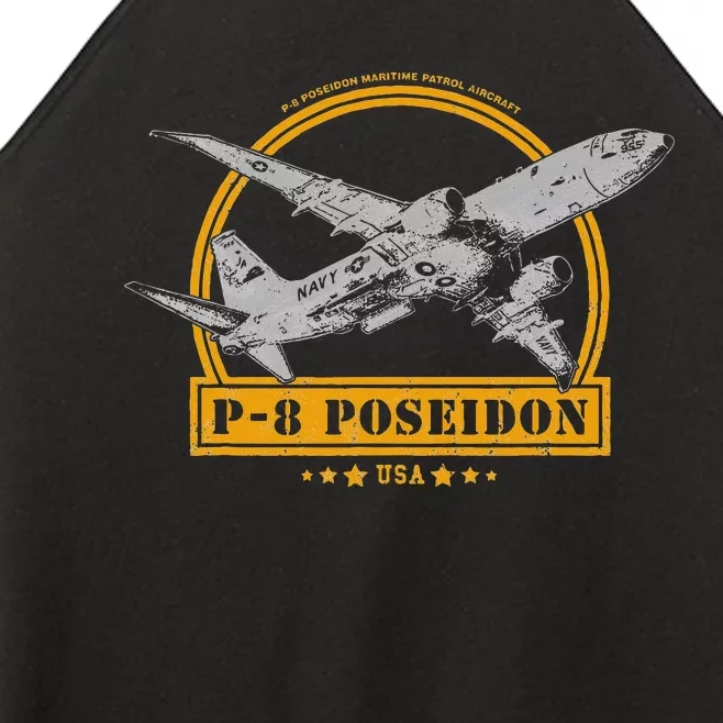 P8 Poseidon Aircraft Women’s Perfect Tri Rocker Tank