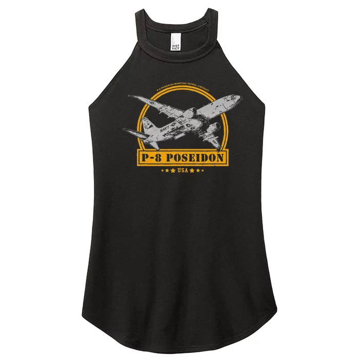 P8 Poseidon Aircraft Women’s Perfect Tri Rocker Tank