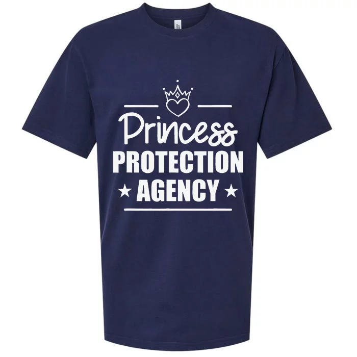 Princess Protection Agency Funny Protective Dad Brother Sueded Cloud Jersey T-Shirt