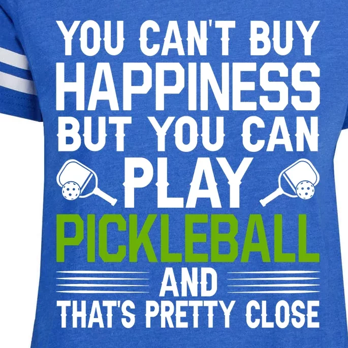 Play Pickleball And That's Pretty Close Pickleball Paddle Enza Ladies Jersey Football T-Shirt