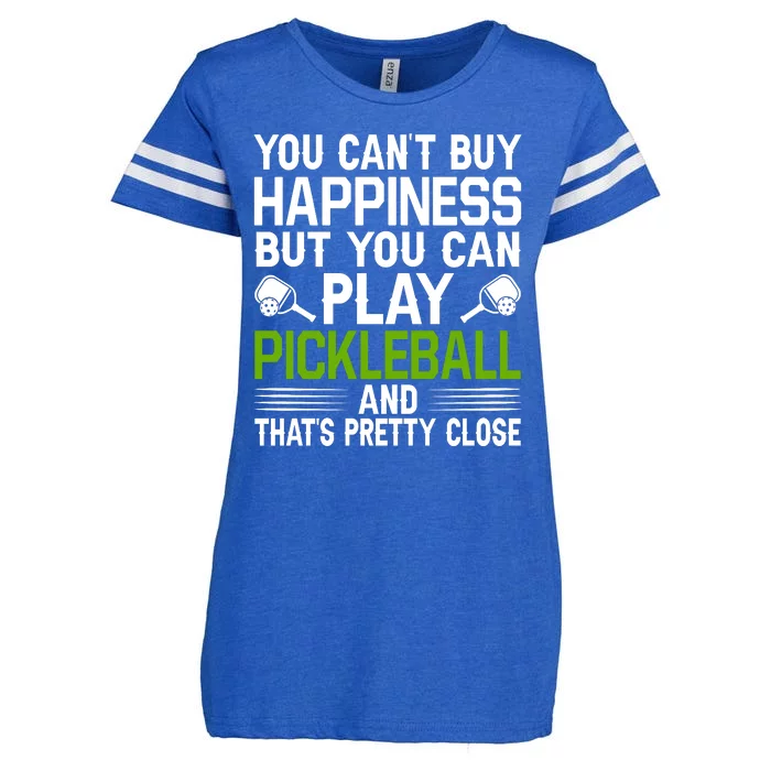 Play Pickleball And That's Pretty Close Pickleball Paddle Enza Ladies Jersey Football T-Shirt