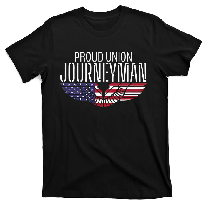 Patriotic Proud American Trade Union Contractor Journeyman T-Shirt