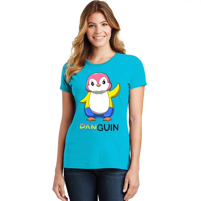 Panguin Penguin A Colorful Pansexual Animal Cool Gift Women's T-Shirt