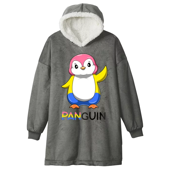 Panguin Penguin A Colorful Pansexual Animal Cool Gift Hooded Wearable Blanket