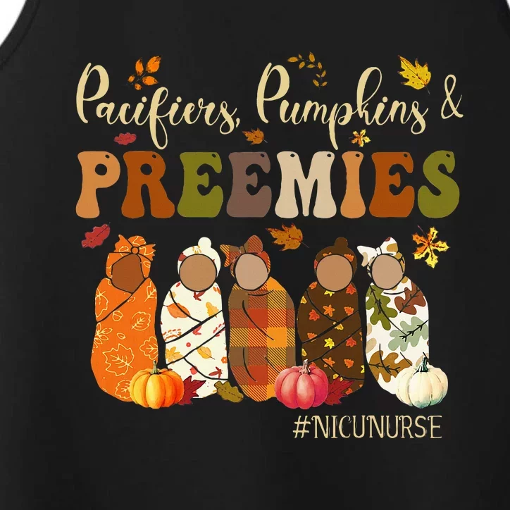 Pacifiers Pumpkins And Preemies Fall Autumn Nicu Nurse Performance Tank