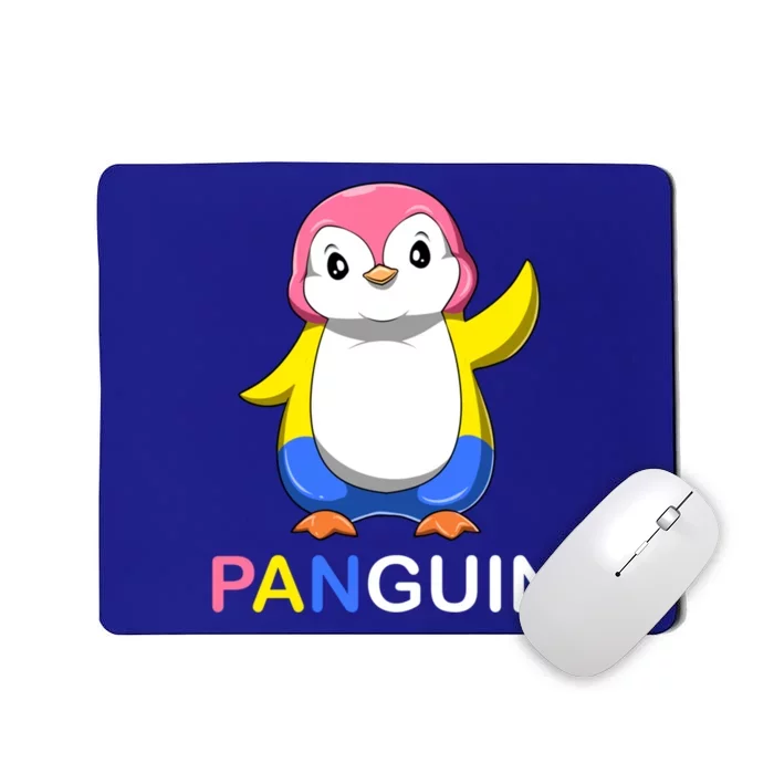 Pansexual Penguin A Colorful Pansexual Panguin Gift Mousepad