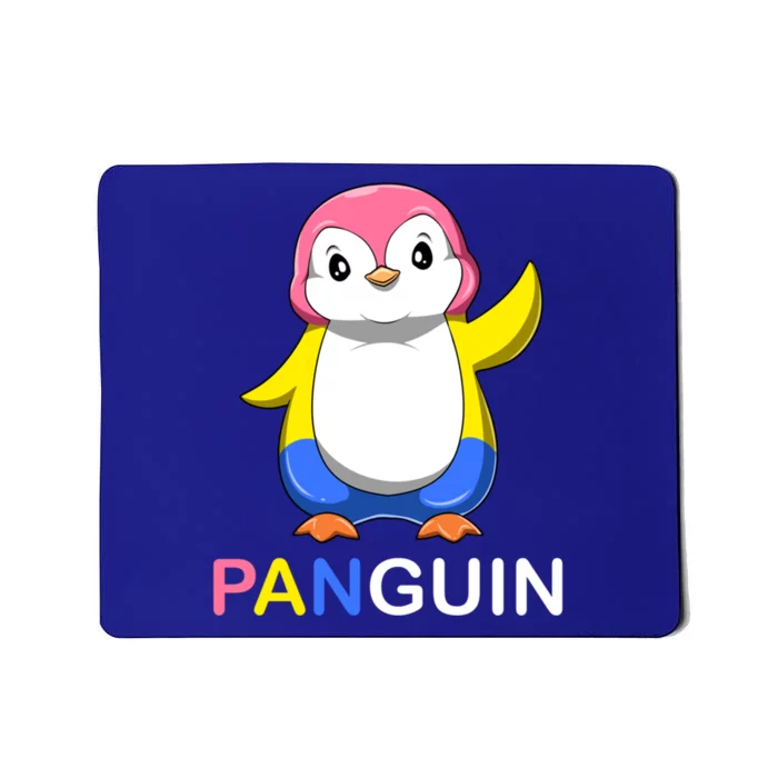 Pansexual Penguin A Colorful Pansexual Panguin Gift Mousepad