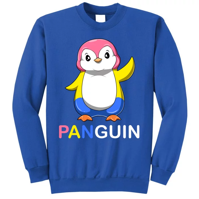 Pansexual Penguin A Colorful Pansexual Panguin Gift Tall Sweatshirt