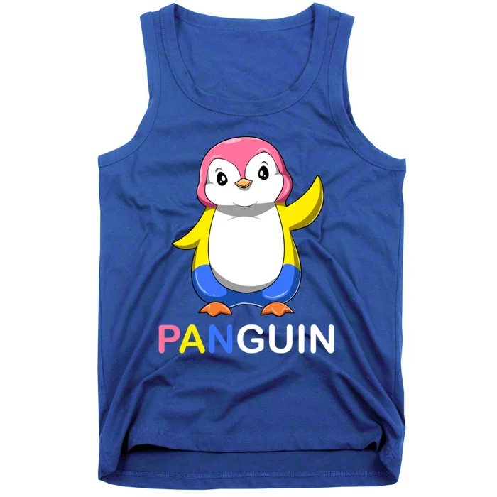 Pansexual Penguin A Colorful Pansexual Panguin Gift Tank Top