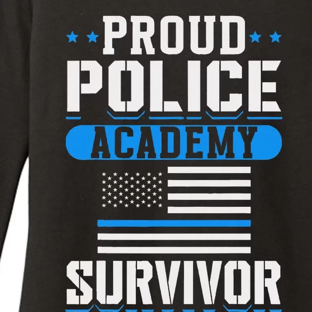 Proud Police Academy Survivor Womens CVC Long Sleeve Shirt