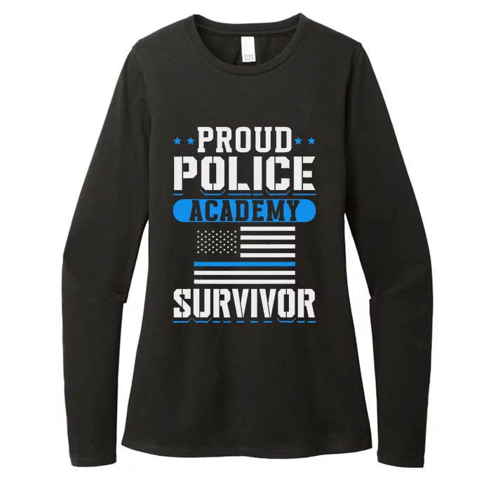 Proud Police Academy Survivor Womens CVC Long Sleeve Shirt