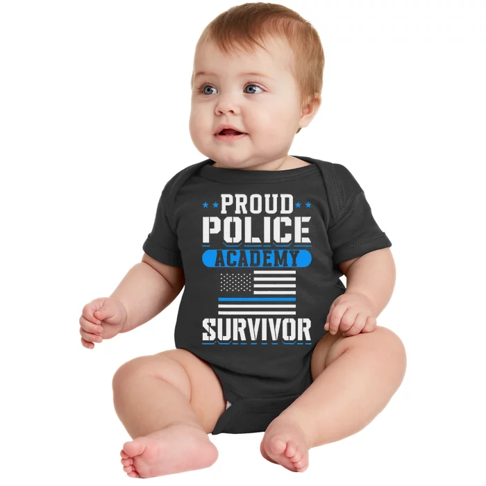 Proud Police Academy Survivor Baby Bodysuit