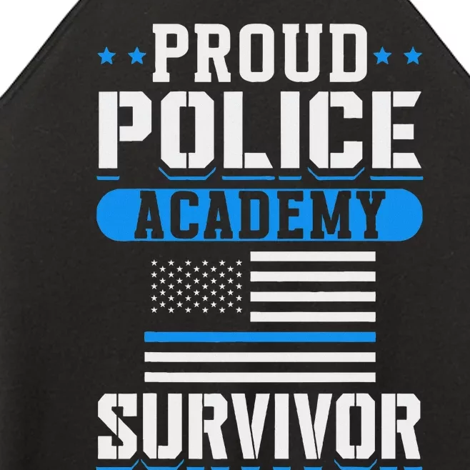 Proud Police Academy Survivor Women’s Perfect Tri Rocker Tank