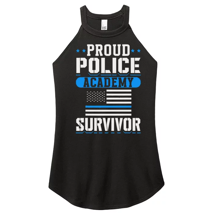 Proud Police Academy Survivor Women’s Perfect Tri Rocker Tank