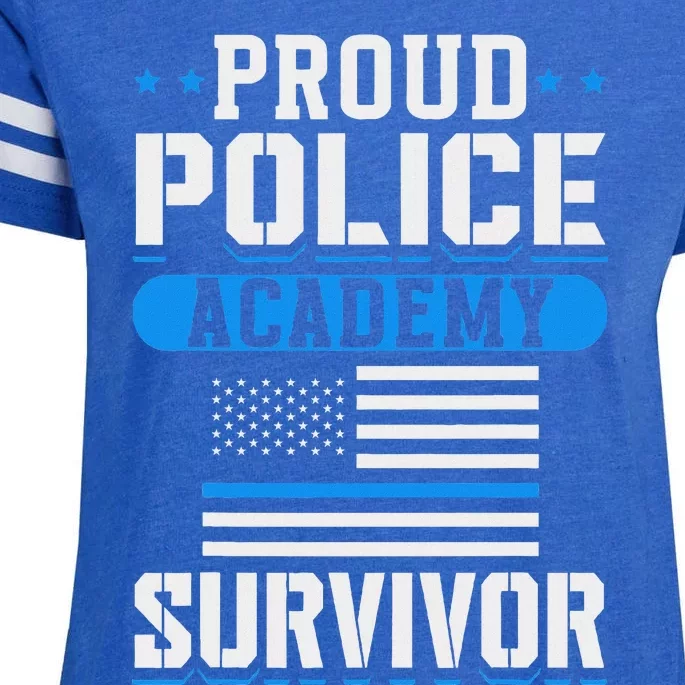 Proud Police Academy Survivor Enza Ladies Jersey Football T-Shirt