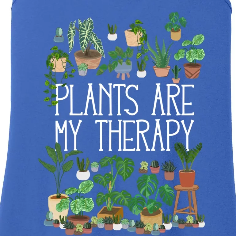 Potted Plants Are My Therapy Gift Ladies Essential Tank