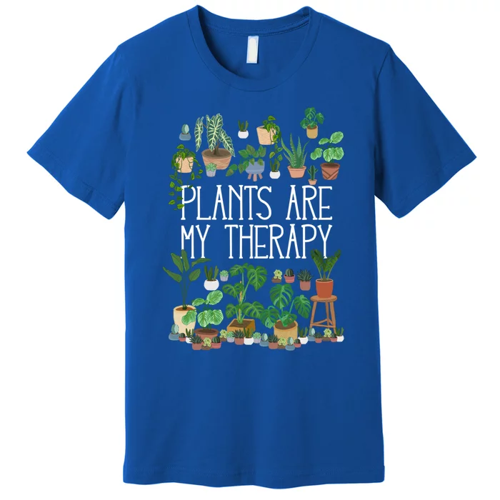 Potted Plants Are My Therapy Gift Premium T-Shirt