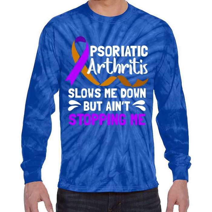 Psa Psoriatic Arthritis Slow Me Warrior Awareness Cute Gift Tie-Dye Long Sleeve Shirt