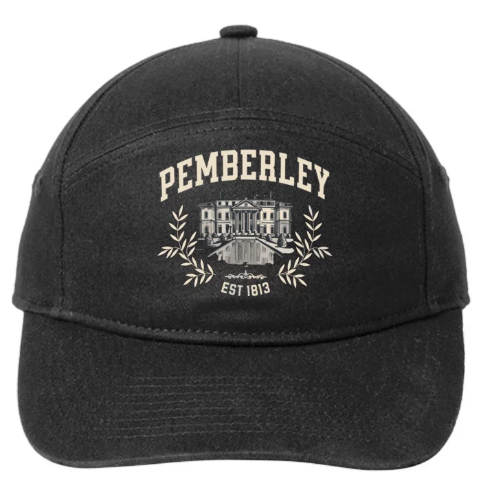 Pemberley Pride And Prejudice Jane Austen 7-Panel Snapback Hat