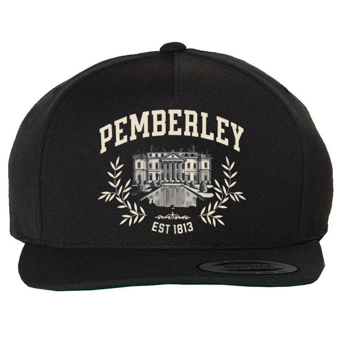 Pemberley Pride And Prejudice Jane Austen Wool Snapback Cap