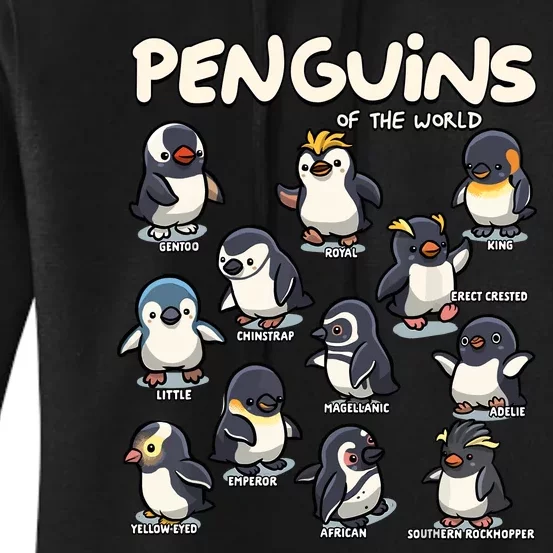 Penguin Penguins Animals Of The World Penguin Lovers Women's Pullover Hoodie