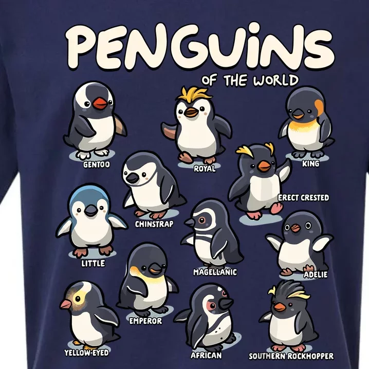 Penguin Penguins Animals Of The World Penguin Lovers Sueded Cloud Jersey T-Shirt