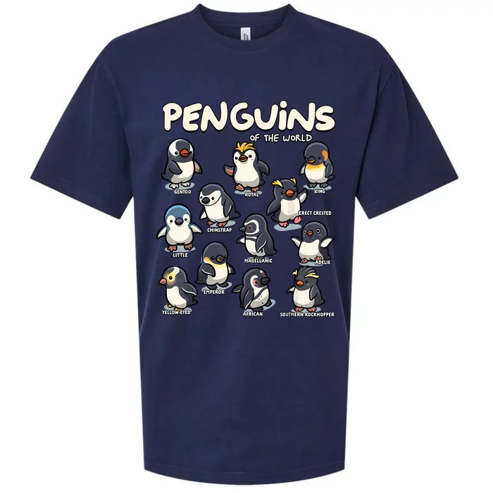 Penguin Penguins Animals Of The World Penguin Lovers Sueded Cloud Jersey T-Shirt