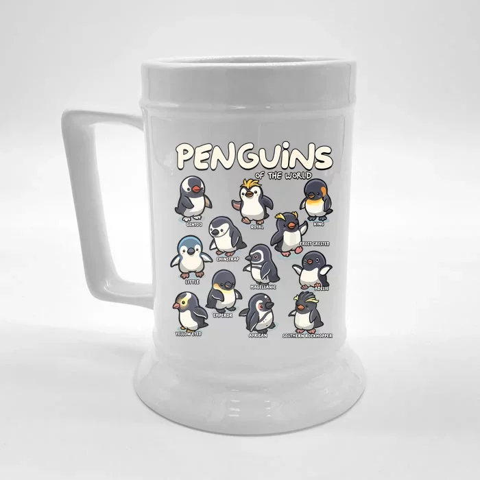 Penguin Penguins Animals Of The World Penguin Lovers Front & Back Beer Stein