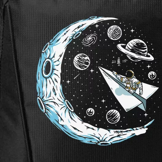 Paper Plane Astronaut Airplane Pilot City Backpack