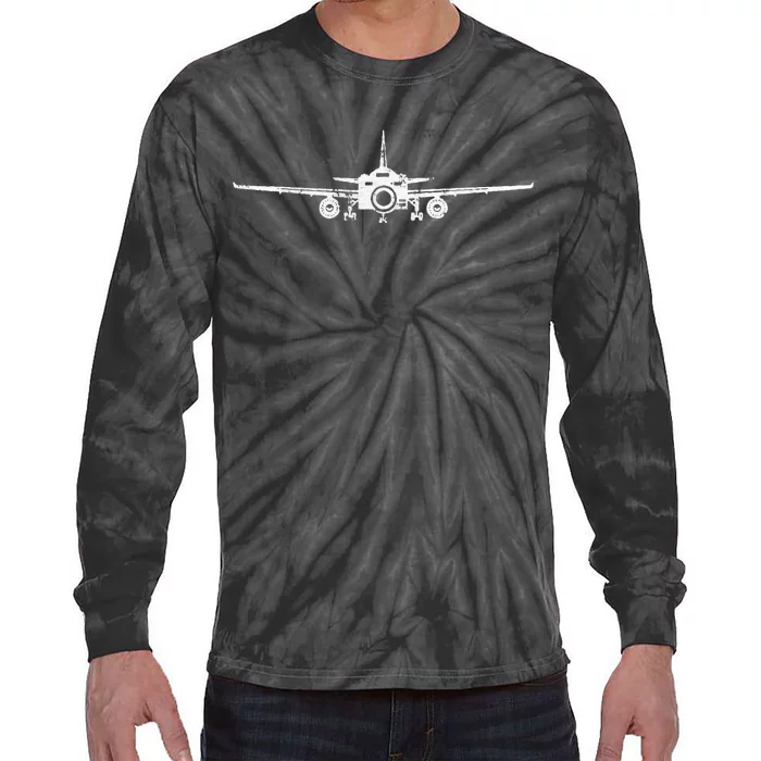 Planespotter Photographer Airplane Spotter Camera Hobby Gift Tie-Dye Long Sleeve Shirt