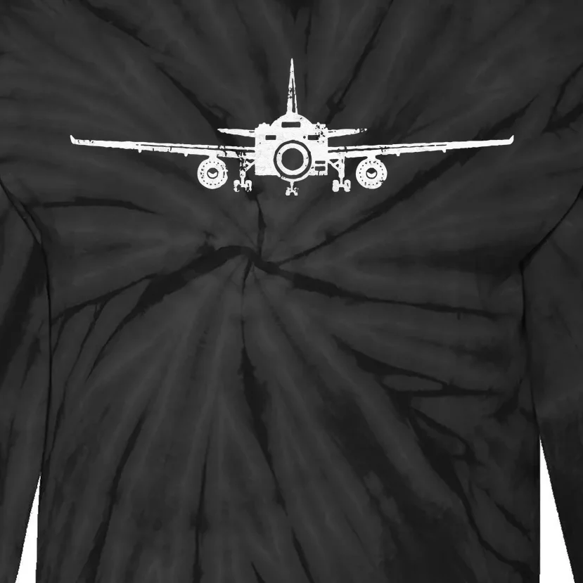 Planespotter Photographer Airplane Spotter Camera Hobby Gift Tie-Dye Long Sleeve Shirt