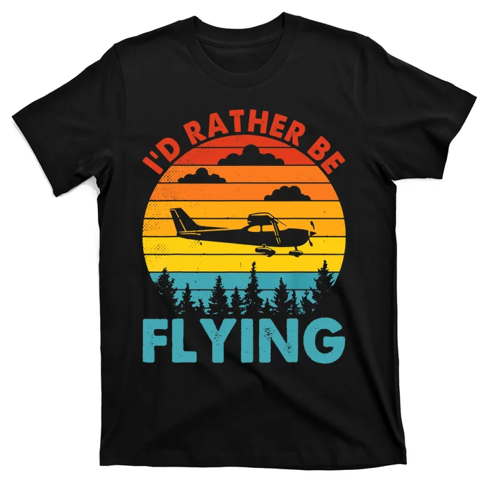 Plane Propeller Airplane Decorations Pilot Sunglasses T-Shirt