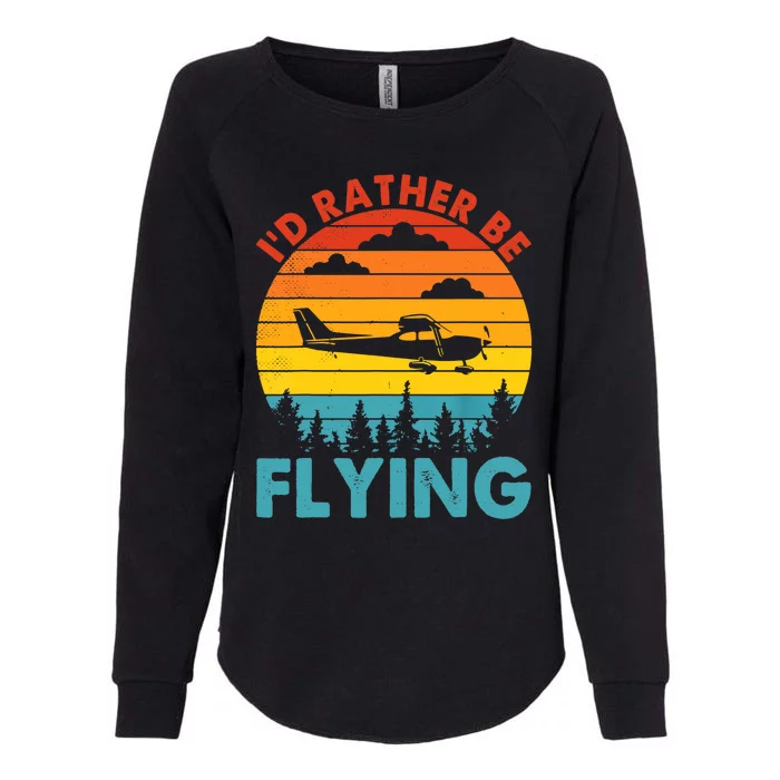 Plane Propeller Airplane Decorations Pilot Sunglasses Womens California Wash Sweatshirt