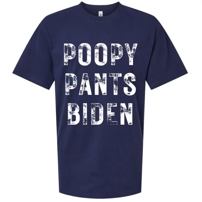 Poopy Pants Biden Sueded Cloud Jersey T-Shirt