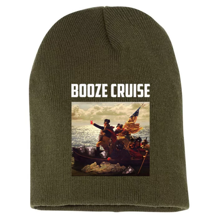 Political Party Booze Cruise Shades & Red Cups Short Acrylic Beanie