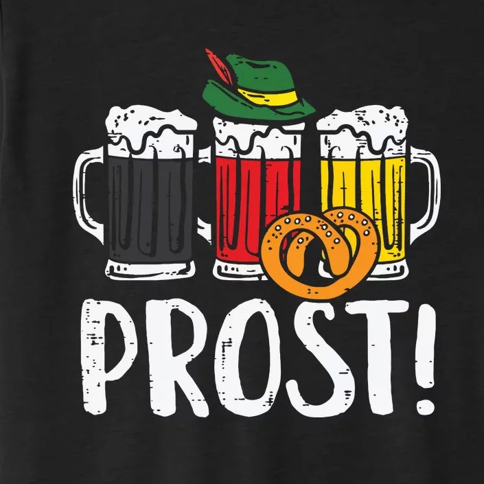 Prost Pretzel Bavarian Beers German Oktoberfest ChromaSoft Performance T-Shirt