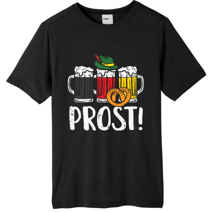 Prost Pretzel Bavarian Beers German Oktoberfest ChromaSoft Performance T-Shirt